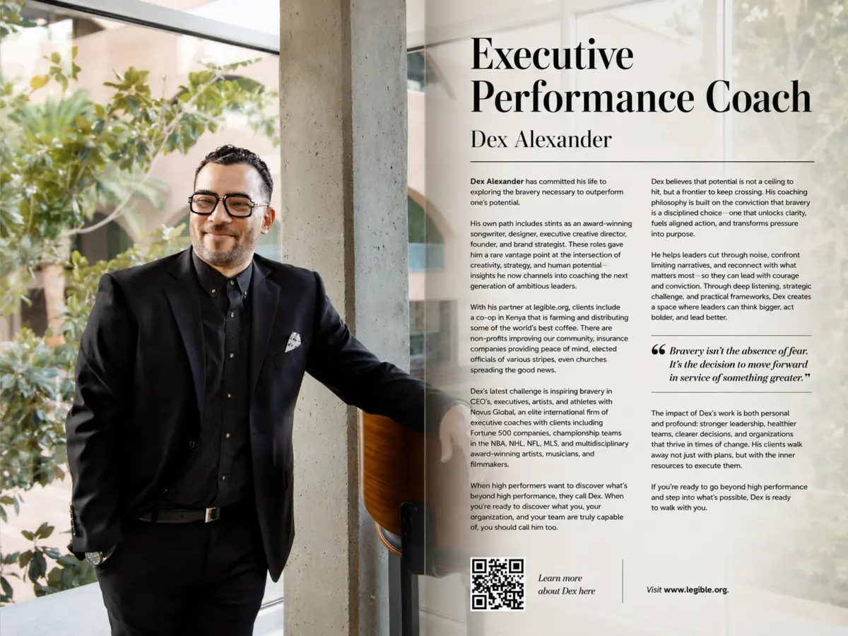 Sample two-page executive coach profile
